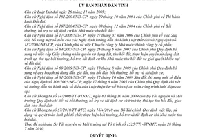 Quyết định 44/2010/QĐ-UBND chính sách bồi thường, hỗ trợ, tái