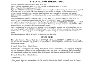 Quyết định 16/2010/QĐ-UBND sửa đổi Quyết định 35/2007/QĐ-UBND