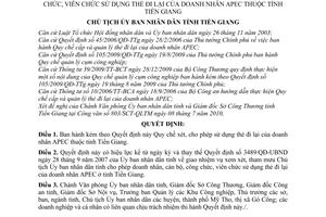 Quyết định 2472/QĐ-UBND quy chế xét, cho phép doanh nhân, cán bộ, công chức