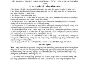 Quyết định 24/2010/QĐ-UBND chuyển giao chứng thực các hợp đồng