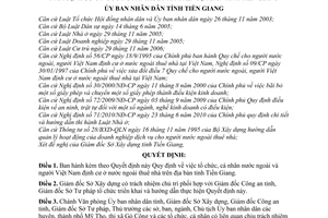 Quyết định 13/2010/QĐ-UBND tổ chức cá nhân nước ngoài thuê nhà