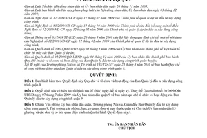 Quyết định 09/2010/QĐ-UBND Quy chế tổ chức hoạt động