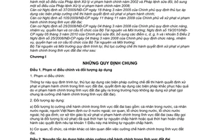 Thông tư 16/2010/TT-BTNMT  trình tự, thủ tục cưỡng chế thi hành quyết định