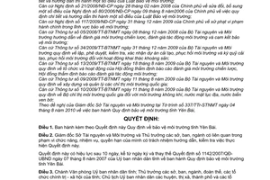 Quyết định 21/2010/QĐ-UBND bảo vệ môi trường tỉnh Yên Bái