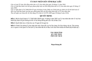 Quyết định 11/2010/QĐ-UBND bãi bỏ Quyết định 17/2002/QĐ-UBND