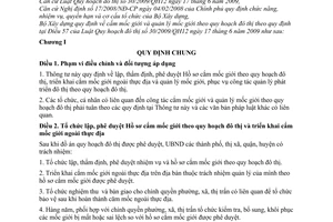 Thông tư 15/2010/TT-BXD  cắm mốc giới quản lý mốc giới