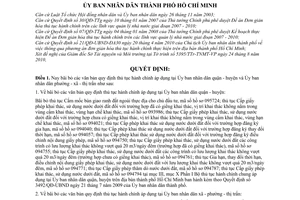 Quyết định 58/2010/QĐ-UBND bãi bỏ quy định thủ tục hành chính