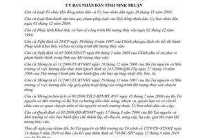 Quyết định 1526/2010/QĐ-UBND quản lý hoạt động khí tượng thủy văn Ninh Thuận