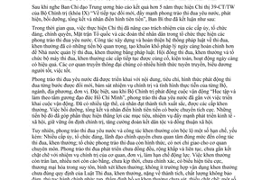 Kết luận 83/KL-TW thực hiện Chỉ thị 39-CT/TW tiếp tục đổi mới, đẩy mạnh phon