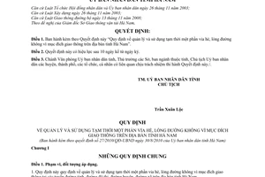 Quyết định 27/2010/QĐ-UBND quản lý sử dụng tạm thời một