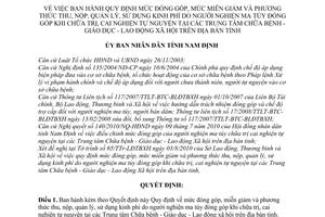 Quyết định 18/2010/QĐ-UBND mức đóng góp, miễn giảm phương thức thu nộp quản lý