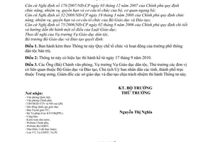 Thông tư 24/2010/TT-BGDĐT Quy chế tổ chức hoạt động Trường phổ thông dân tộc bán