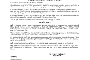 Quyết định 2442/QĐ-UBND thành lập Chi cục Văn thư Lưu trữ Quảng Nam