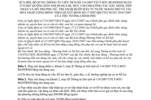 Thông tư liên tịch 113/2010/TTLT-BTC-BLĐTBXH sửa đổi Thông tư liên tịch 116/2007