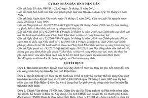 Quyết định 13/2010/QĐ-UBND  mức thu thuỷ lợi phí, tiền nước