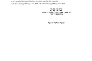 Hiệp định quy chế quản lý biên giới trên đất liền giữa Việt Nam - Trung Hoa