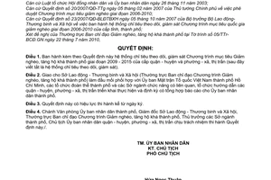 Quyết định 3415/QĐ-UBND Hệ thống chỉ tiêu theo dõi, giám sát