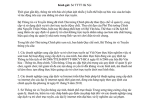 Công văn 2455/BTTTT-PTTH&TTĐT  tăng cường công tác quản lý dịch vụ trò chơi