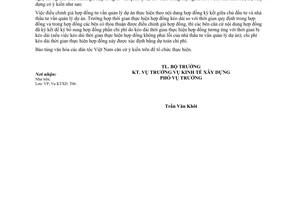 Công văn 96/BXD-KTXD hướng dẫn điều chỉnh giá hợp đồng tư vấn quản lý dự án do Bộ Xây dựng ban hành