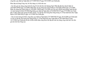 Công văn 620/SXD-KHKTTĐ áp dụng hệ số nhân công theo Nghị định 97/2009/NĐ-CP