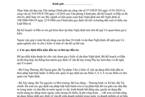 Công văn 5523/BKH-PC dự thảo Nghị định sửa đổi Nghị định 108/2006/NĐ-CP