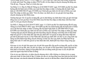 Công văn 3019/TCT-TNCN thuế thu nhập cá nhân thu nhập từ chuyển nhượng