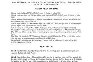 Quyết định 57/2010/QĐ-UBND Quy chế phối hợp quản lý người nước ngoài