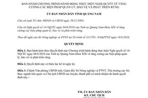 Quyết định 2762/QĐ-UBND 2010 quản lý bảo vệ phát triển rừng Quảng Nam