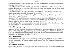 Thông tư 130/2010/TT-BTC mức thu chế độ thu nộp quản lý sử dụng phí