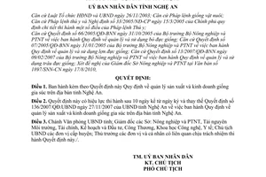 Quyết định 68/2010/QĐ-UBND quản lý sản xuất kinh doanh