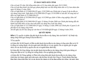 Quyết định 21/2010/QĐ-UBND ủy quyền, phân cấp phân công trách nhiệm phê duyệt