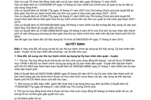 Quyết định 65/2010/QĐ-UBND sửa đổi  bãi bỏ thủ tục hành chính