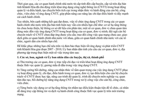 Chỉ thị 35/CT-UBND 2010 ứng dụng công nghệ thông tin trong cơ quan nhà nước Khánh Hòa