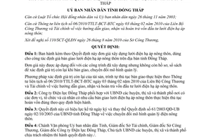 Quyết định 808/QĐ-UBND.HC  đơn giá xây dựng lưới điện hạ áp nông thôn