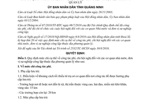 Quyết định 2716/2010/QĐ-UBND chi công tác phí hội nghị cơ quan nhà nước Quảng Ninh