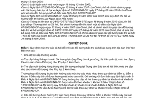 Quyết định 23/2010/QĐ-UBND chế độ trợ giúp các đối tượng bảo trợ xã hội