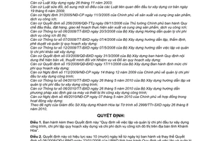 Quyết định 29/2010/QĐ-UBND lập quản lý chi phí đầu tư xây dựng