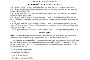 Quyết định 1618/2010/QĐ-UBND sửa đổi thủ tục hành chính