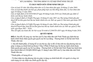 Quyết định 1619/2010/QĐ-UBND sửa đổi thủ tục hành chính