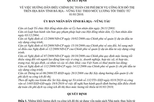 Quyết định 43/2010/QĐ-UBND hướng dẫn điều chỉnh dự toán chi phí dịch vụ công ích