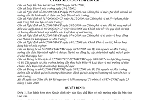 Quyết định 29/2010/QĐ-UBND Quy chế bảo vệ môi trường