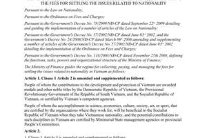 Circular No. 135/2010/TT-BTC amending and supplementing the Circular No. 146/200