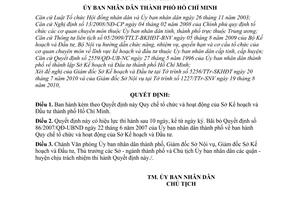 Quyết định 69/2010/QĐ-UBND Quy chế tổ chức hoạt động Sở Kế hoạch và Đầu tư