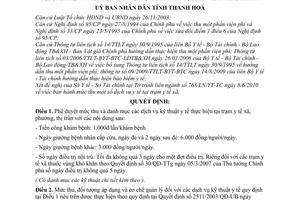 Quyết định 3325/2010/QĐ-UBND phê duyệt mức thu danh mục các dịch vụ kỹ thuật