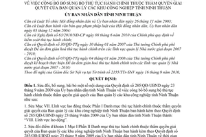 Quyết định 1625/2010/QĐ-UBND sửa đổi, bãi bỏ Quyết định 285/QĐ-UBND