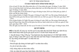 Quyết định 1634/2010/QĐ-UBND sửa đổi thủ tục hành chính thuộc thẩm quyền