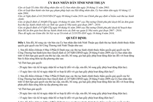 Quyết định 1627/2010/QĐ-UBND sửa đổi thủ tục hành chính thuộc thẩm quyền