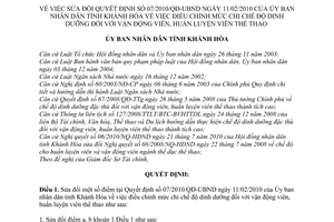 Quyết định 30/2010/QĐ-UBND sửa đổi Quyết định 07/2010/QĐ-UBND