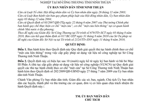 Quyết định 1635/2010/QĐ-UBND giải quyết thủ tục hành chính