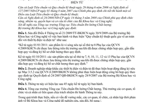 Thông tư 16/2010/TT-BKHCN sửa đổi Thông tư 21/2009/TT-BKHCN